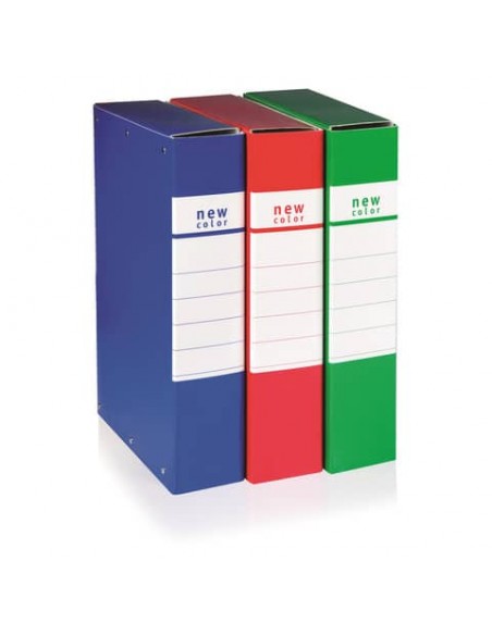 Cartella portaprogetti con 3 bottoni BREFIOCART NEW COLOR 25x35 cm dorso 10 cm verde scuro - 020E7008.VE