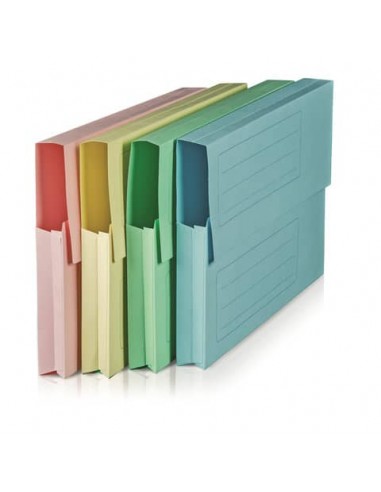 Cartella a soffietto BREFIOCART Canguro in cellulosa 25x32 cm verde scuro conf. da 50 pezzi - 0205507.VE