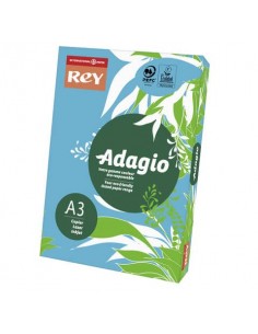 Carta colorata A3 Sylvamo Rey Adagio 160 g/m² blu - Risma da 250 fogli - ADAGI160X501