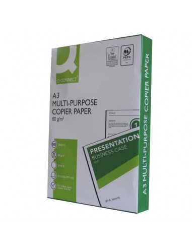 Carta per stampa e copie Q-Connect A3 80 g/m² risma da 500 ff - CON0800050