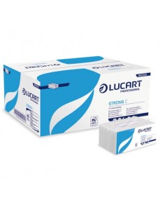 Asciugamani piegati a ''C'' Lucart Strong C 23x33 cm 1 velo conf. da 192 ff - 862036P