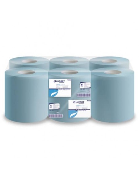 Asciugamani industriali multiuso 2 veli Lucart blu 19