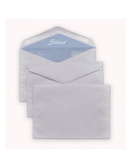 Buste senza finestra Pigna Envelopes Silvermatic 80 g/m² 120x180 mm bianco conf. 500 - 0388674