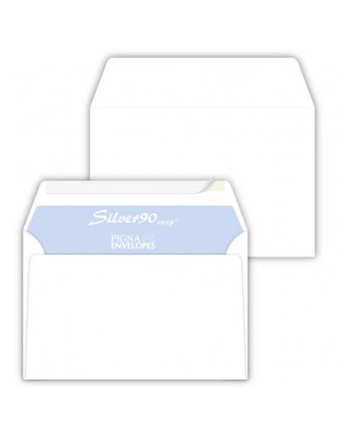 Buste senza finestra Pigna Envelopes Silver80 Strip 80 g/m² 120x180 mm bianco conf. 500 pezzi - 0097685