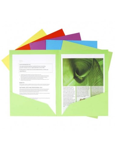 Cartelline doppia tasca Exacompta ROCK''S cartoncino 210 g/m² A4 colori assortiti conf. 25 - 415000E