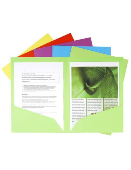 Cartelline doppia tasca Exacompta ROCK''S cartoncino 210 g/m² A4 colori assortiti conf. 25 - 415000E