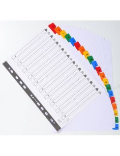 Intercalari stampati in digitale Exacompta Protect'o cartoncino A4 160g/mq 20 tasti AZ - 1111E