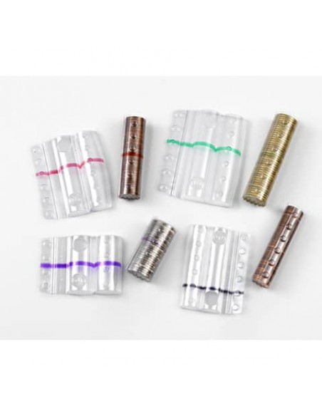 Blister per monete HolenBecky 1 euro capacità 25 monete plastica trasparente confezione da 100 blister - 8006TRBC