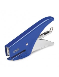 Cucitrice manuale a pinza OPENLINE passo 6 max 18 ff blu 0185B