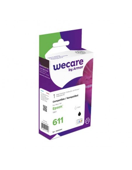 Cartuccia inkjet WECARE compatibile con Epson C13T06114010 - nero K12202W4