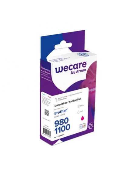 Cartuccia inkjet WECARE compatibile con Brother LC-1100M - magenta K12446W4