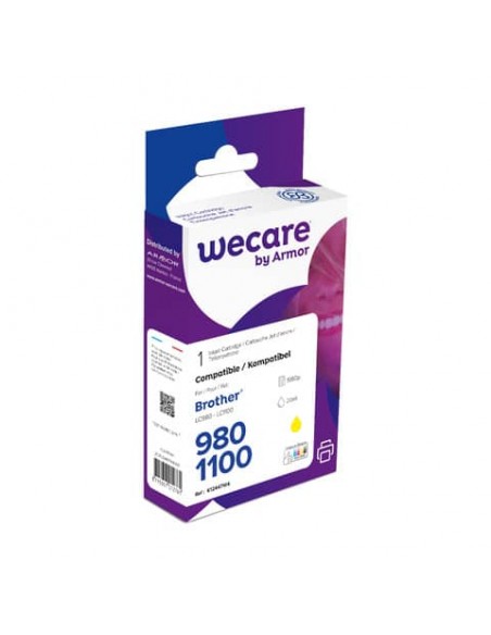 Cartuccia inkjet WECARE compatibile con Brother LC-1100Y - giallo K12447W4