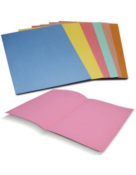 Cartelline semplici EURO-CART Cartoncino Manilla 25x35 cm gr. 145 assortiti conf. da 100 pezzi - CM01AS145_DESK