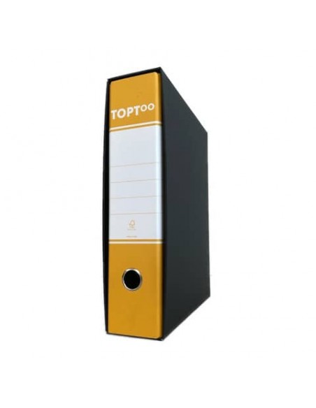 Registratore protocollo TOPToo con custodia dorso 8 cm giallo 23x33 cm - FMCRTP8GI