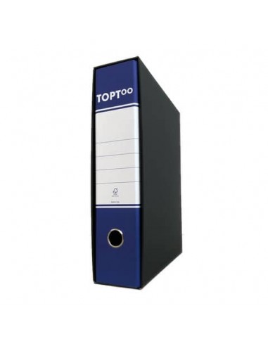 Registratore commerciale TOPToo con custodia dorso 8 cm blu 23x30 cm - FMCRTU8BL