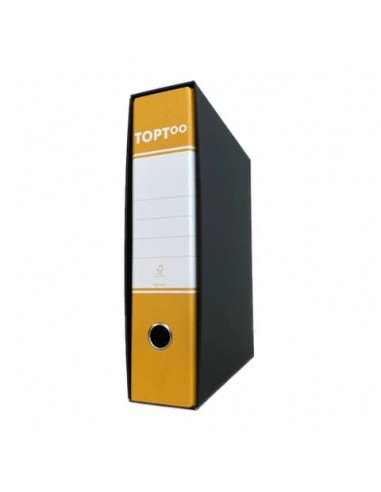 Registratore commerciale TOPToo con custodia dorso 8 cm giallo 23x30 cm - FMCRTU8GI