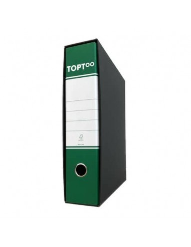 Registratore commerciale TOPToo con custodia dorso 8 cm verde 23x30 cm - FMCRTU8VE