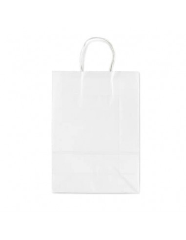 Sacchetti da regalo Rex-Sadoch Allegra tinta unita 16x8x21 cm bianco conf. da 25 - SDS16BIA