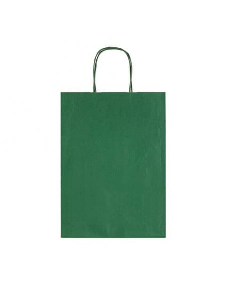 Sacchetti da regalo Rex-Sadoch Allegra tinta unita Dark 26x12x36 cm verde conf. da 25 - SDF26-560