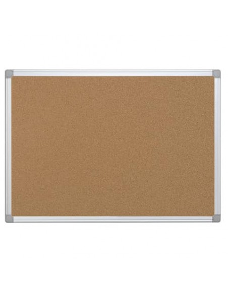 Pannello in sughero Q-Connect con cornice in alluminio 90x60 cm KF03561