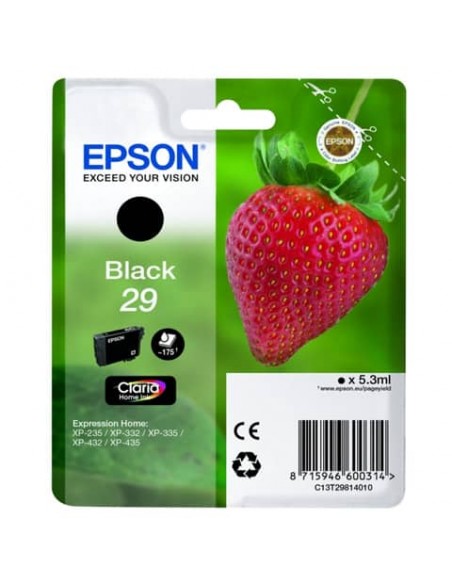 Cartuccia inkjet Fragola T29 Epson nero  C13T29814012