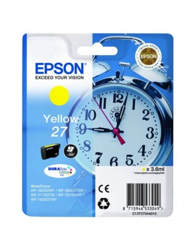 Cartuccia inkjet Sveglia 27 Epson giallo  C13T27044012