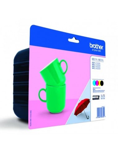 Cartucce inkjet LC-227+LC-225 Brother n+c+m+g Conf. 4 - LC-227XLVALBP