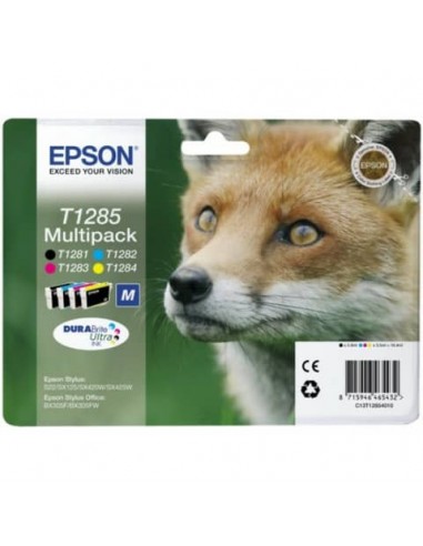 Cartucce inkjet ink pigmentato Volpe T1285 Epson n+c+m+g Conf. 4 - C13T12854012