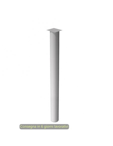 Supporto metallico per raccordo angolare scrivania Artexport Presto Ø 6 cm - H. 69