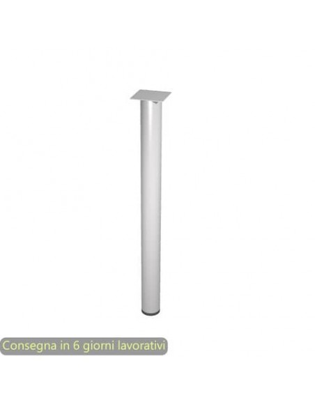 Supporto metallico per raccordo angolare scrivania Artexport Presto Ø 6 cm - H. 69