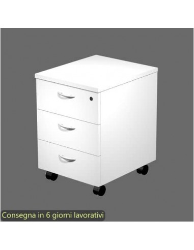 EC - Cassettiera a tre cassetti montata bianco 41