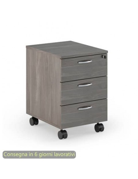 EC - Cassettiera a tre cassetti montata frassino toscano 41