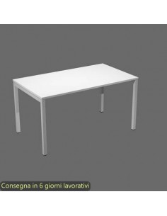 Scrivania piano bianco 140x80xH.72