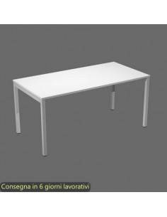 Scrivania piano bianco 160x80xH.72