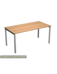 Scrivania piano faggio 160x80xH.72