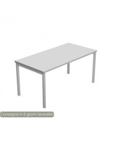 Scrivania piano grigio 160x80xH.72
