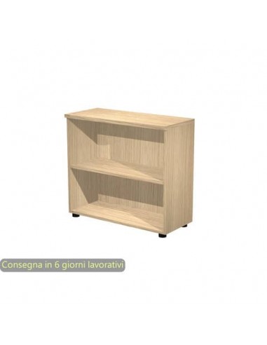Mobile a giorno basso rovere 80x35xH.72 cm con 1 ripiano regolabile linea Presto Artexport - 030/C