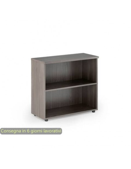 Mobile a giorno basso frassino toscano 80x35xH.72 cm con 1 ripiano regolabile linea Presto Artexport - 030/F