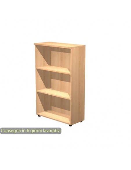 Mobile a giorno medio faggio 80x35xH.120 cm con 2 ripiani regolabili linea Presto Artexport - 035/6