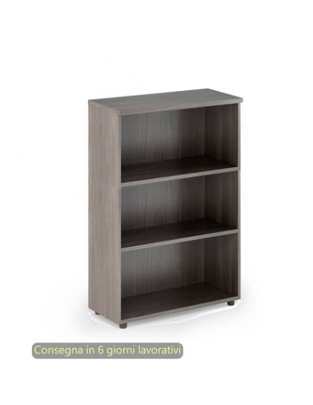 Mobile a giorno medio frassino toscano 80x35xH.120 cm con 2 ripiani regolabili linea Presto Artexport -  035/F