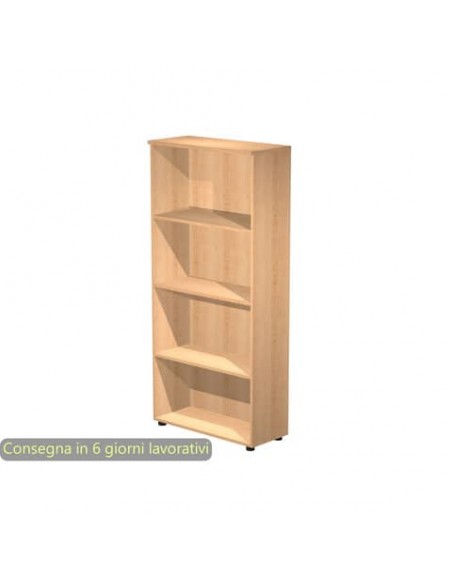 Mobile a giorno alto faggio 80x35xH.180 cm con 3 ripiani regolabili linea Presto Artexport -