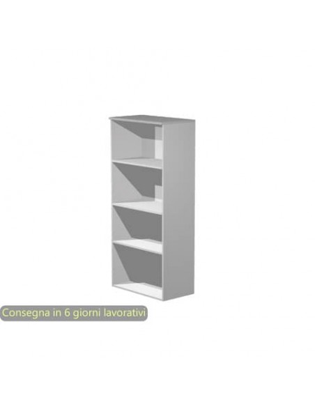 Mobile a giorno alto grigio 80x35xH.180 cm con 3 ripiani regolabili linea Presto Artexport - 038-39/9