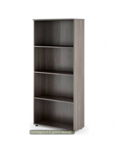 Mobile a giorno alto frassino toscano 80x35xH.180 cm con 3 ripiani regolabili linea Presto Artexport - 038-39/F