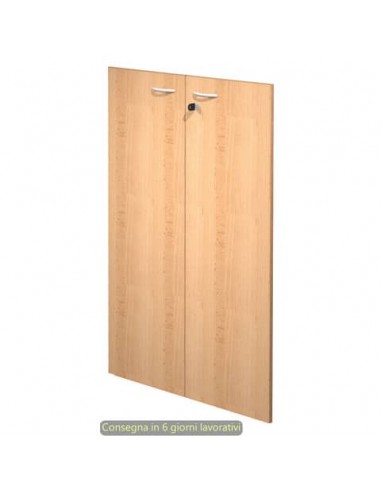 Ante con serratura faggio 80x115 cm in melaminico per mobile medio linea Presto Artexport - 60069M/6