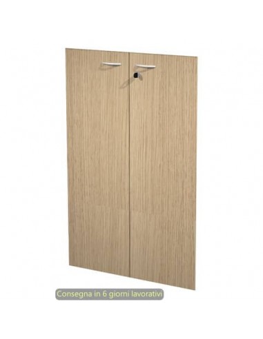 Ante con serratura rovere 80x115 cm in melaminico per mobile medio linea Presto Artexport - 60069/M/C