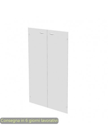 Ante senza serratura in vetro satinato 80x115 cm per mobile medio linea Presto Artexport - 70069/G