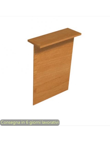 Sopralzo reception lineare noce chiaro 80x30xH.115 cm per scrivania linea Presto Artexport - RB-80/4