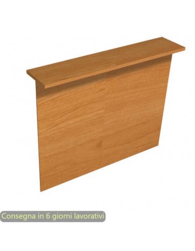 Sopralzo reception lineare noce chiaro 140x30xH.115 cm per scrivania linea Presto Artexport - RB-140/4