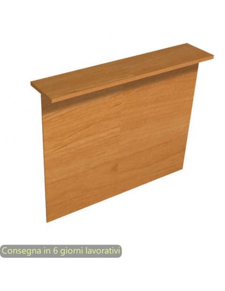 Sopralzo reception lineare noce chiaro 140x30xH.115 cm per scrivania linea Presto Artexport - RB-140/4