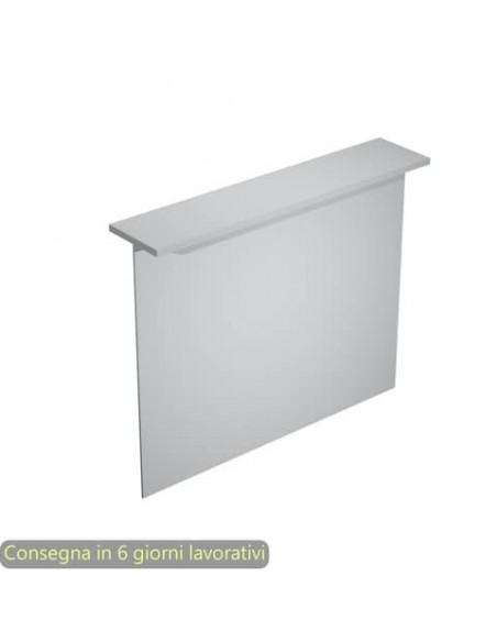 Sopralzo reception lineare grigio 140x30xH.115 cm per scrivania linea Presto Artexport - RB-140/9